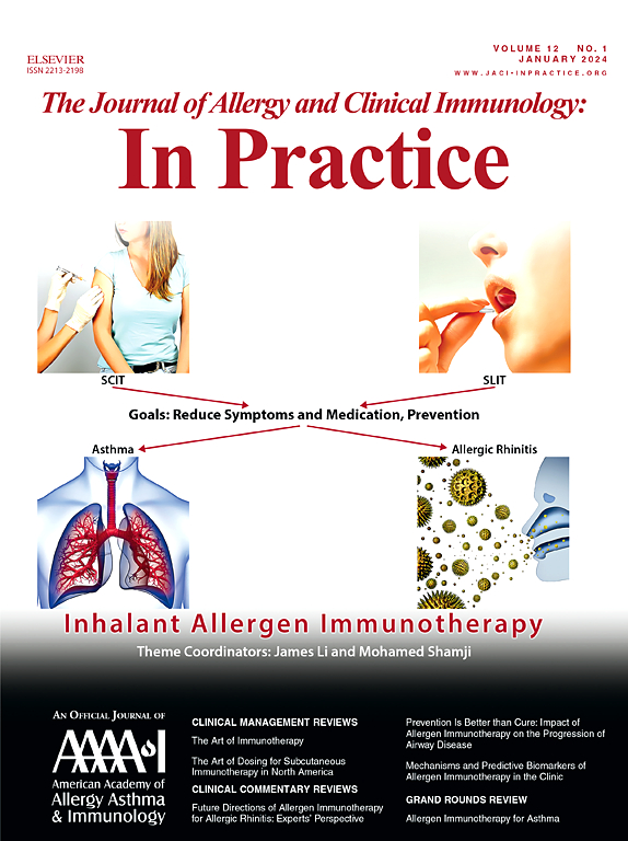Go to journal home page - The Journal of Allergy and Clinical Immunology: In Practice